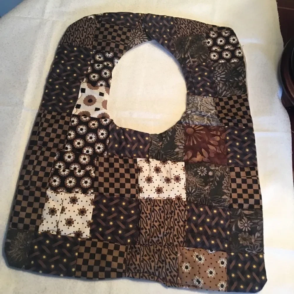 3/$25 or $12 ea. NWT Handmade Quilted Reversible Baby Bib.